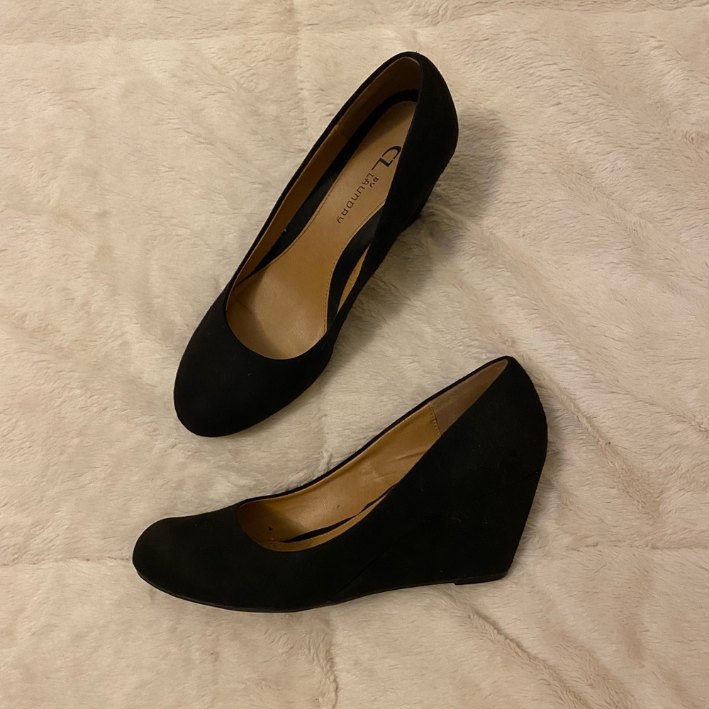 black heels
